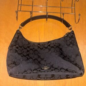 Coach Black Signature Shoulder Bag